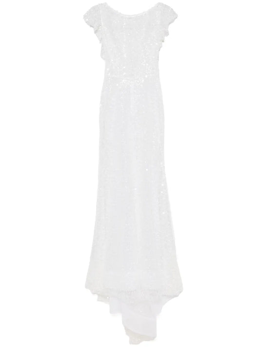 Sequin-Embellished Maxi Dress