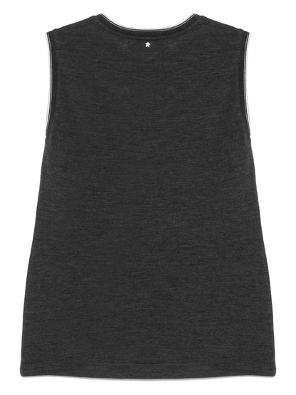 Contrast-Trim Tank Top