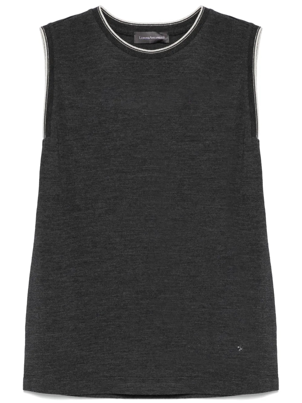 Contrast-Trim Tank Top