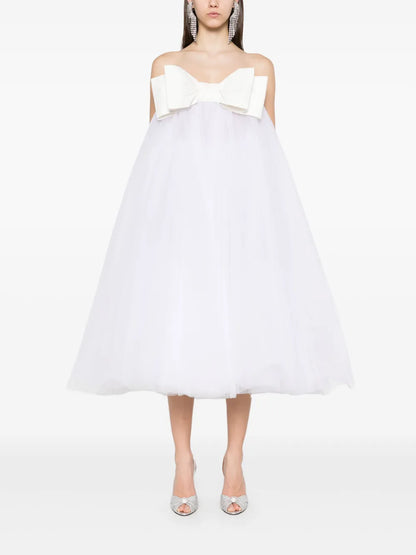 Bow-Detailed Maxi Skirt