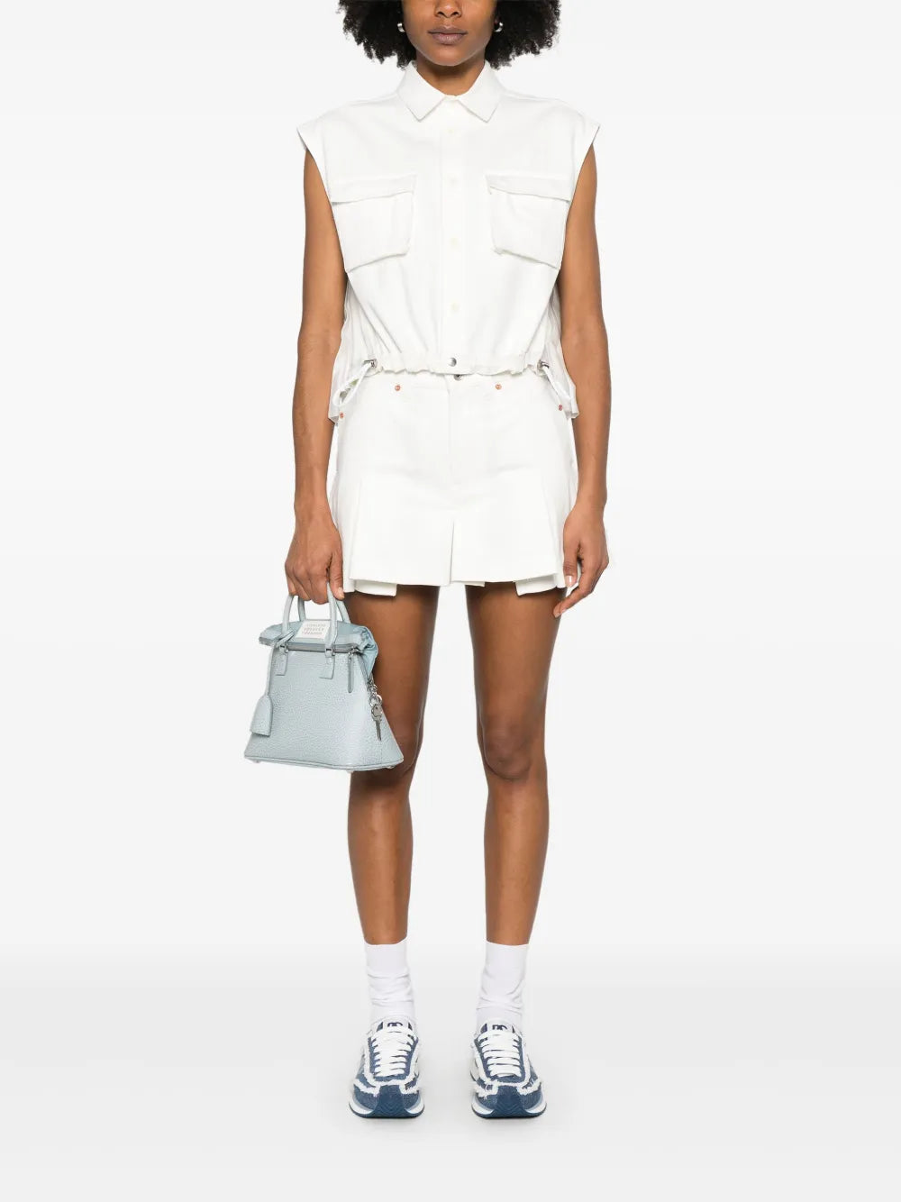 Pleat-Detailing Vest