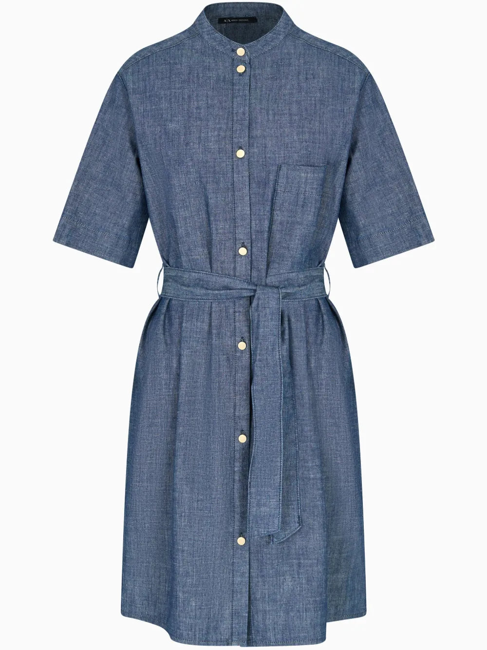 Tied-Waist Cotton Dress