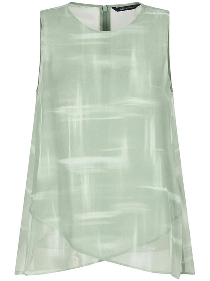 Abstract-Print Blouse