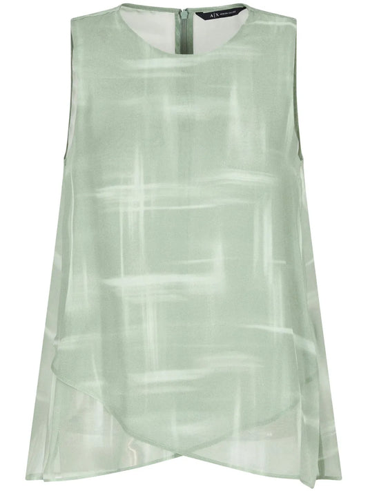 Abstract-Print Blouse