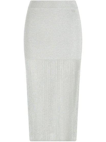 Lurex Midi Pencil Skirt