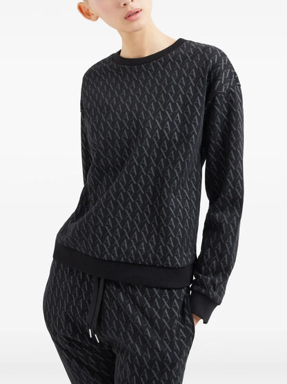 Monogram-Print Sweatshirt