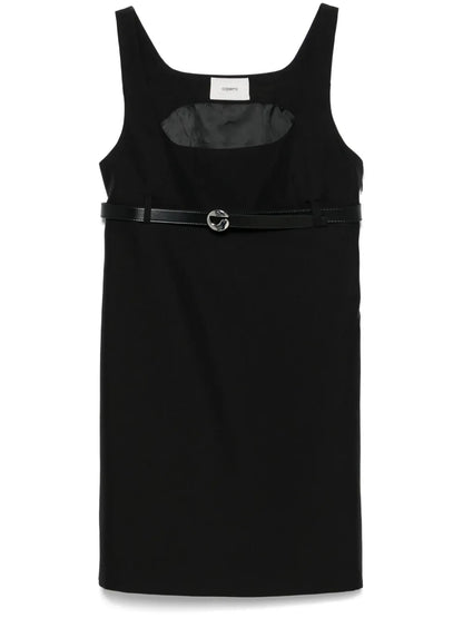 Belted Tailored Mini Dress