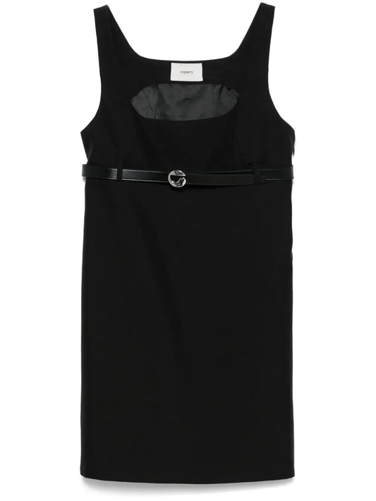 Belted Tailored Mini Dress