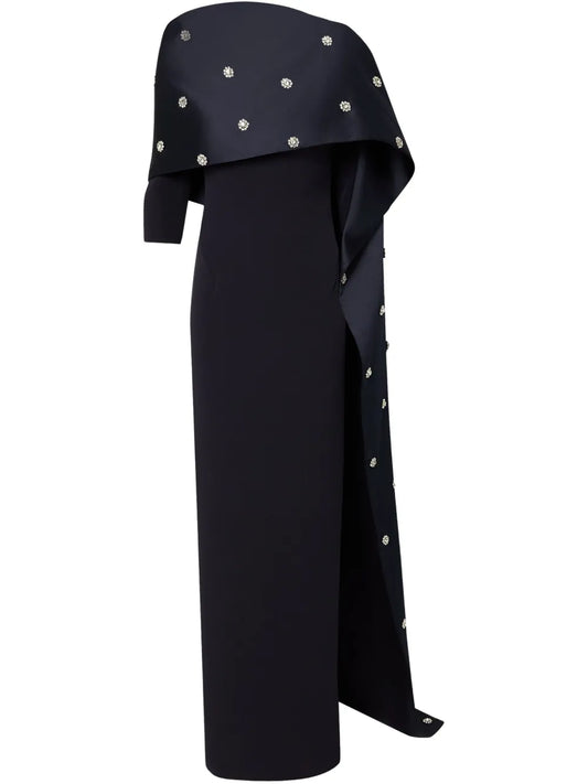 Cape-Attached Dress