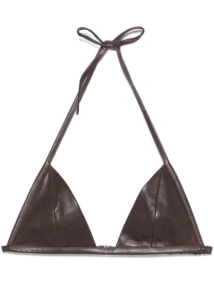 Leather Bra Top