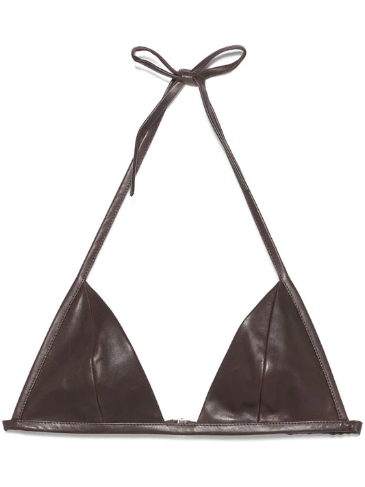 Leather Bra Top
