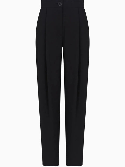 Creased Straight-Leg Trousers