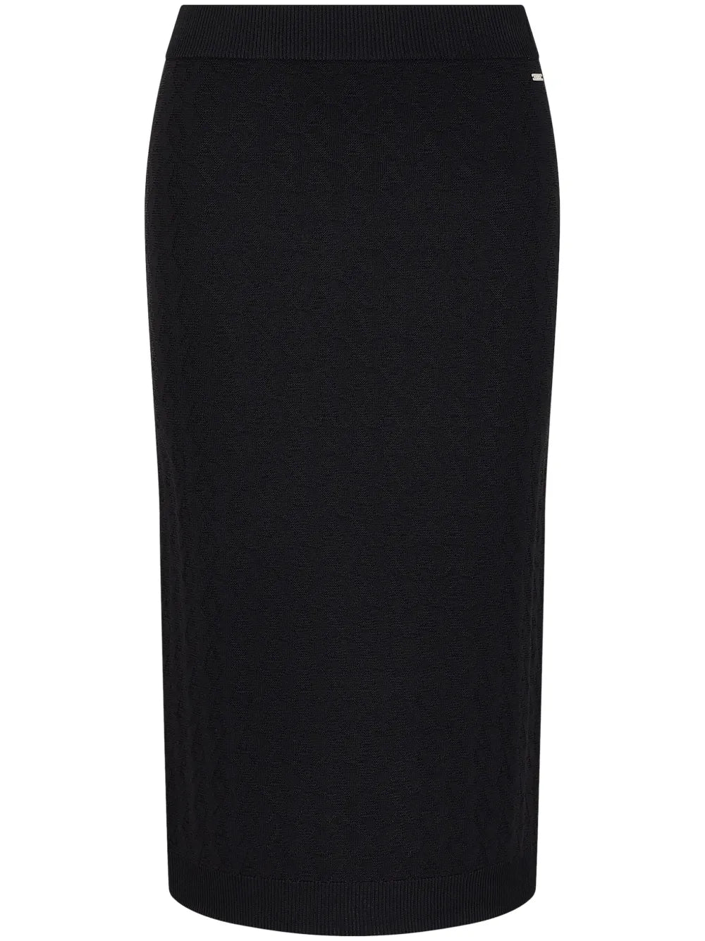Logo-Jacquard Midi Skirt