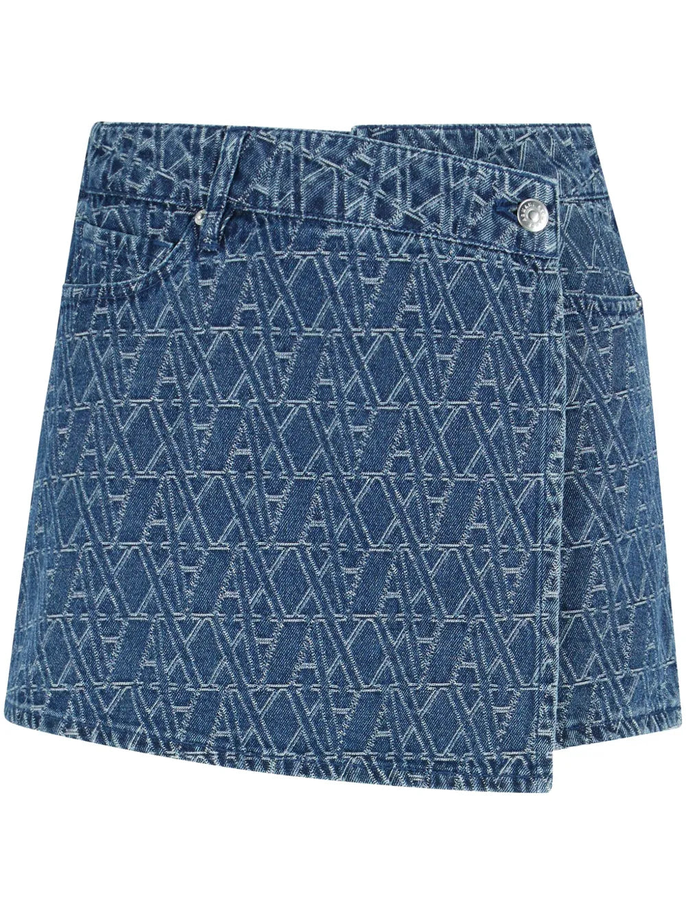 Logo-Monogram Denim Skorts