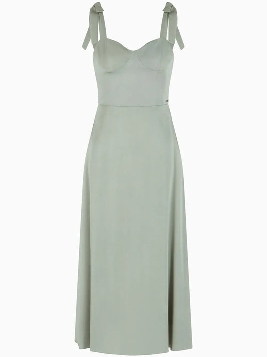 Bow Tie-Shoulder Dress