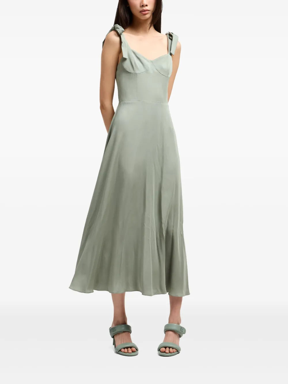 Bow Tie-Shoulder Dress
