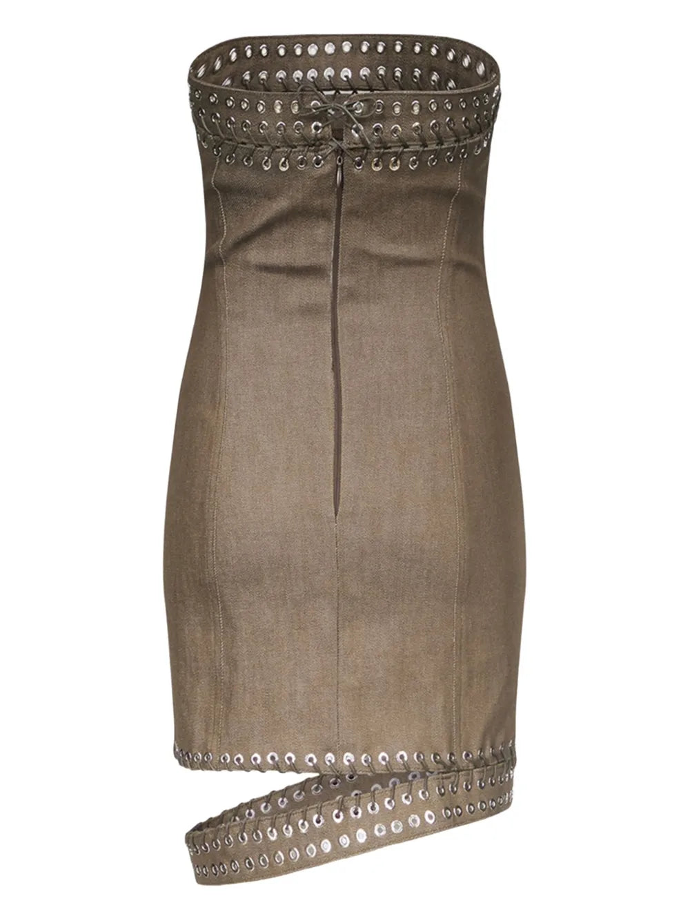 Eyelet-Detailing Mini Dress