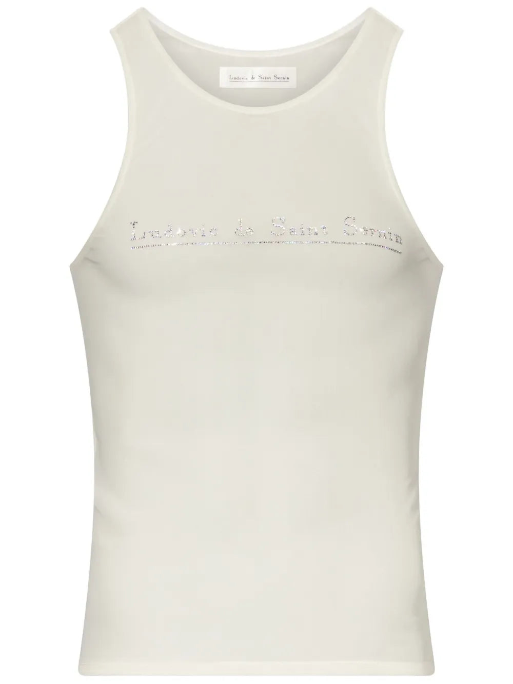 Crystal-Embellished Logo Top