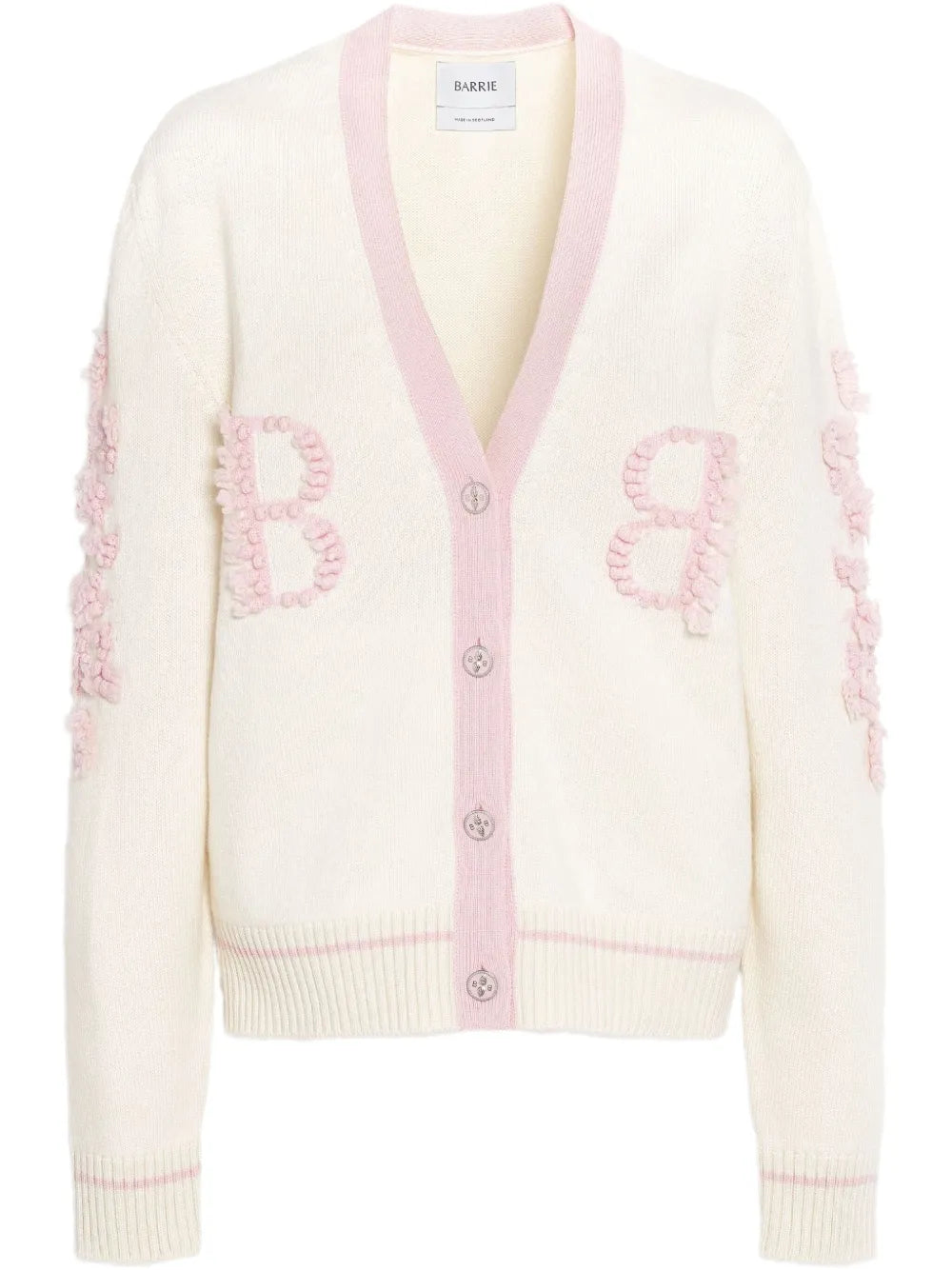 Embroidered Logo Cardigan