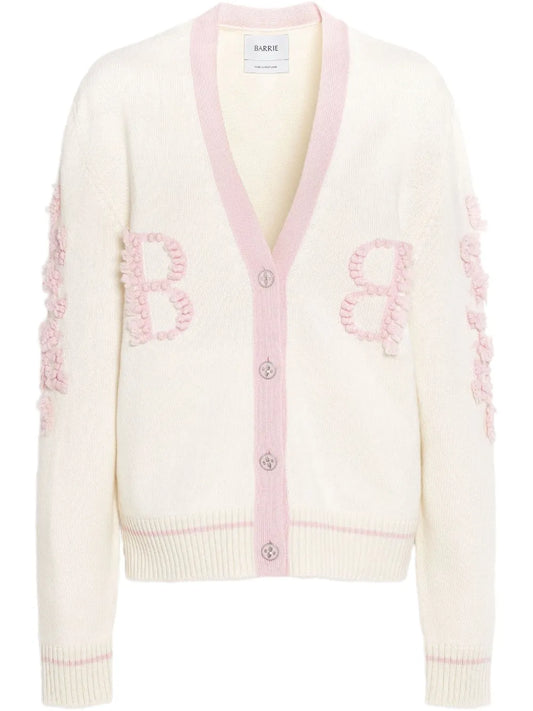 Embroidered Logo Cardigan