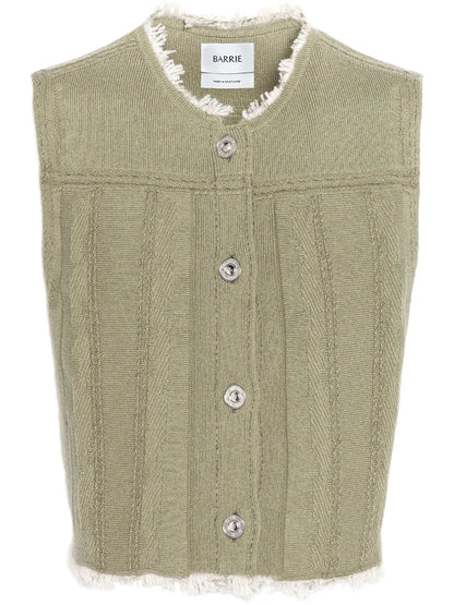Frayed-Edge Vest