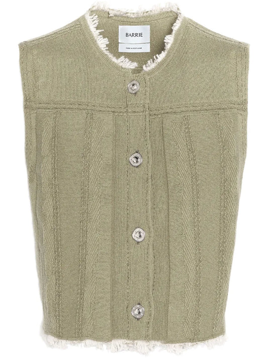 Frayed-Edge Vest