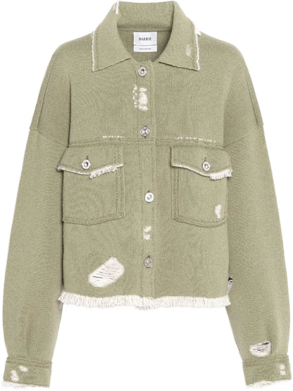 Denim Fringed Jacket