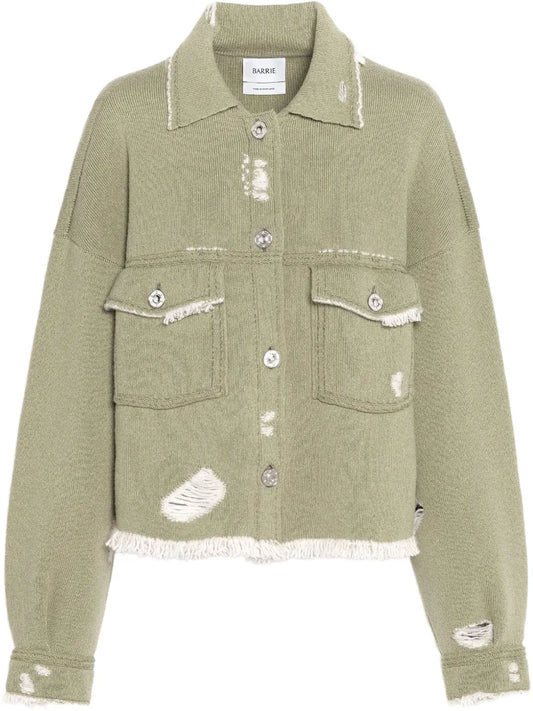 Denim Fringed Jacket