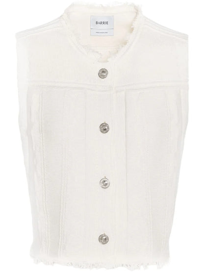 Frayed-Edge Vest