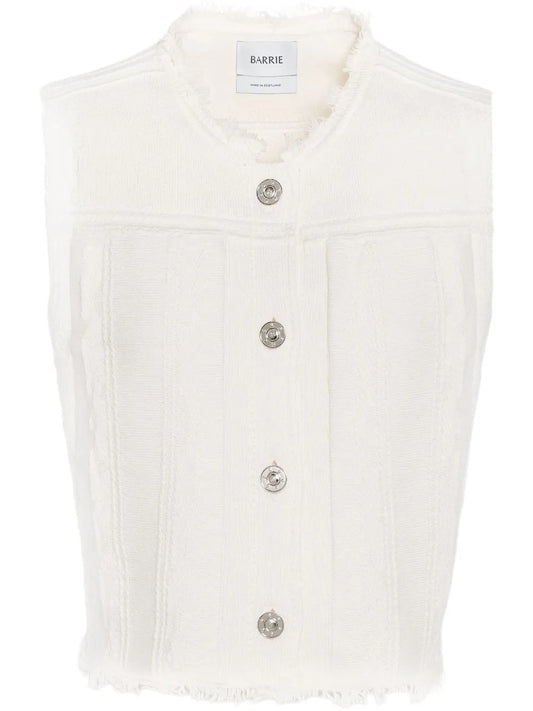 Frayed-Edge Vest