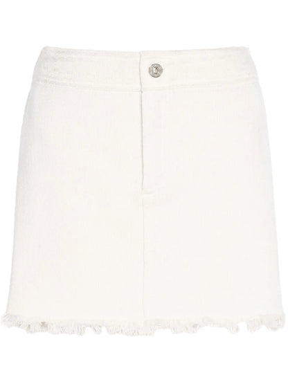 Frayed-Hem Skirt
