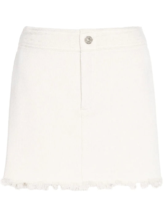 Frayed-Hem Skirt