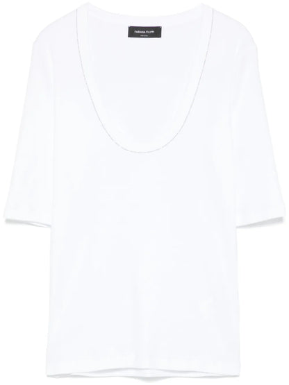 Beaded Trim-Detail Top