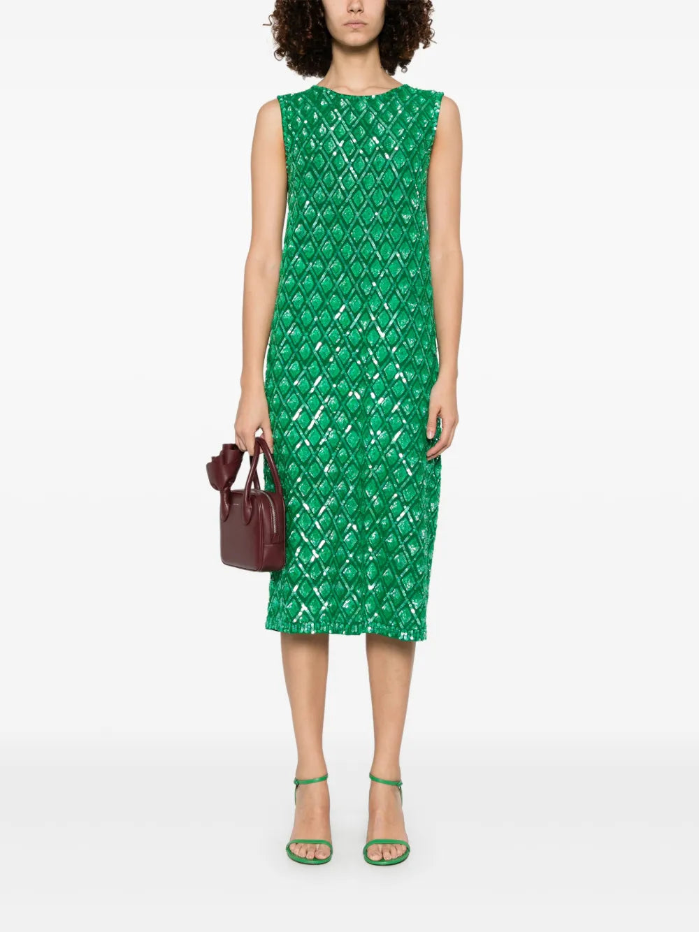 Sequinned Midi Dress