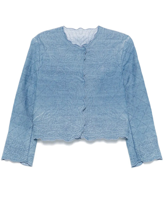 Floral-Embroidered Jacket