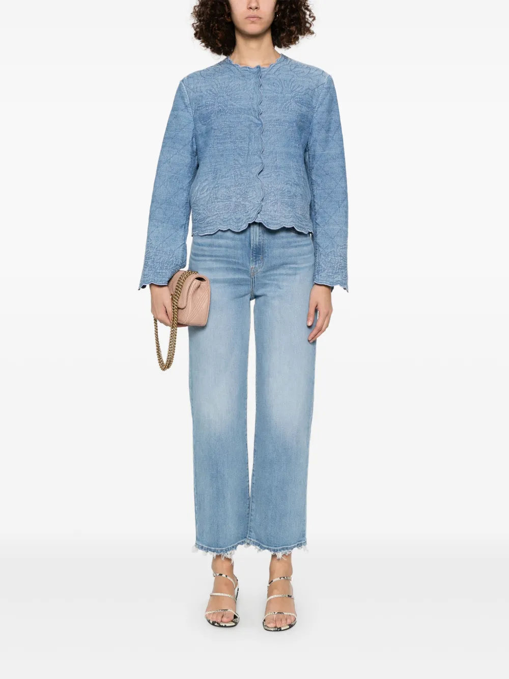 Floral-Embroidered Jacket