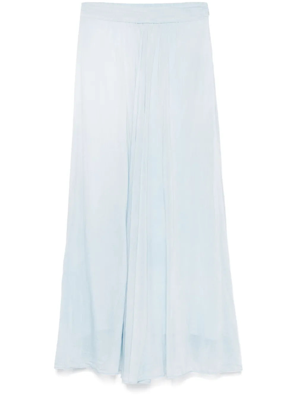 Ruched-Detail Midi Skirt