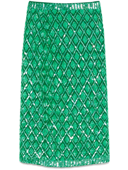 Sequinned Midi Skirt