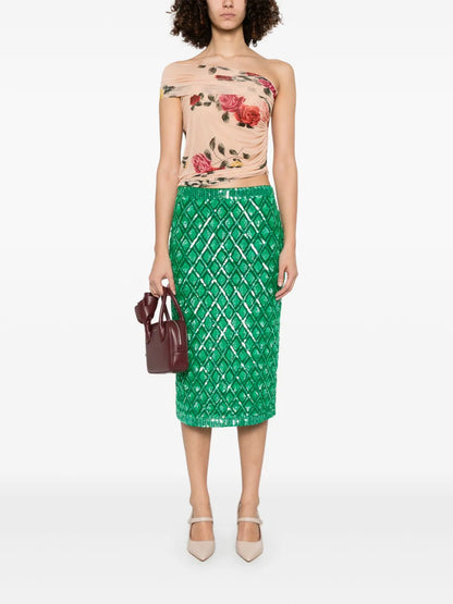 Sequinned Midi Skirt