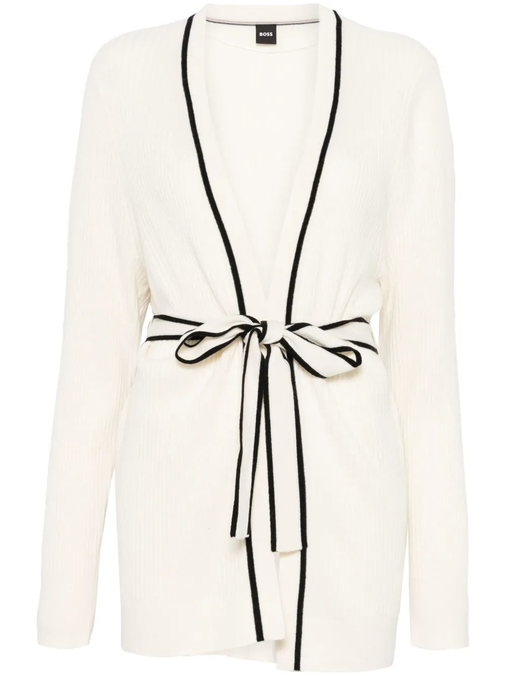 Stripe-Detail Cardigan