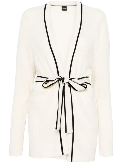 Stripe-Detail Cardigan