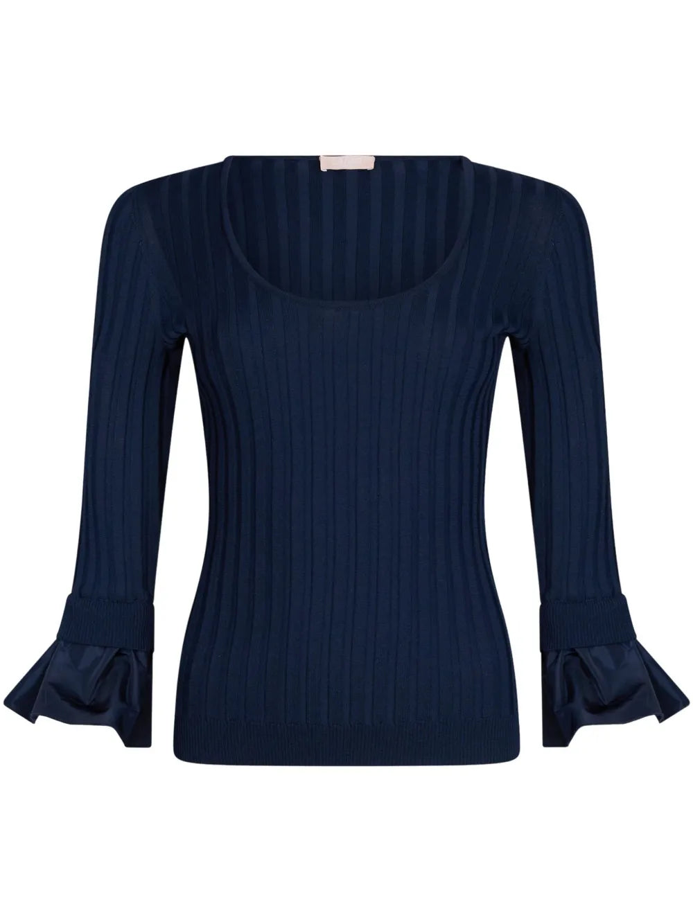 Flounce-Sleeved Jumper