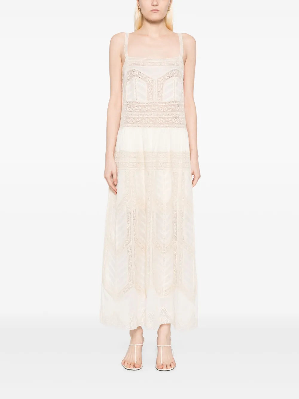 Lace-Trim Slip Dress