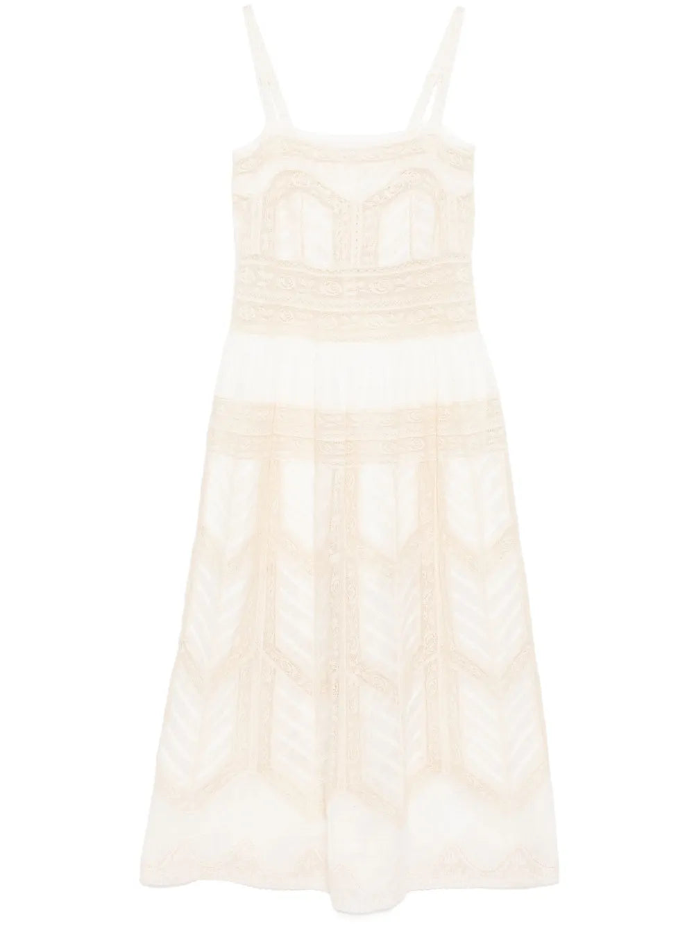 Lace-Trim Slip Dress