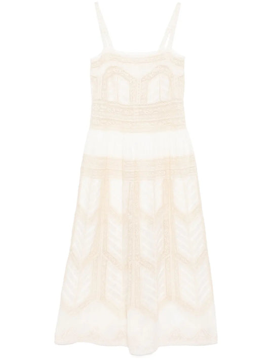 Lace-Trim Slip Dress