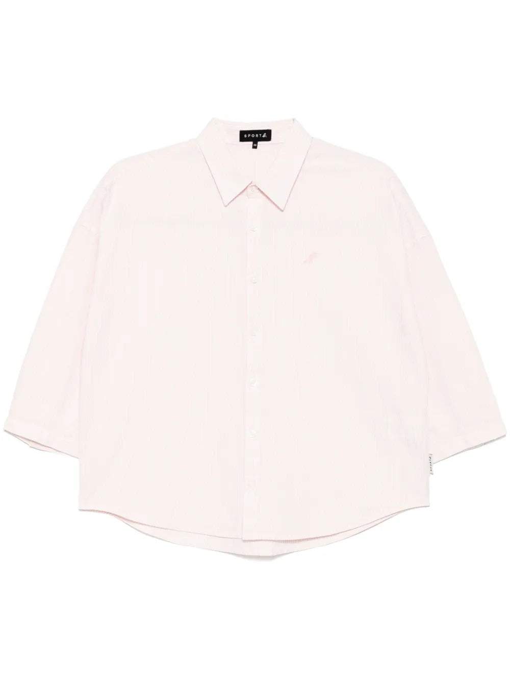 Dinosaur-Patch Striped Shirt