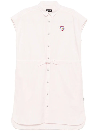 Dinosaur-Patch Oxford Dress