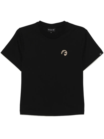 Dino-Embroidered T-Shirt