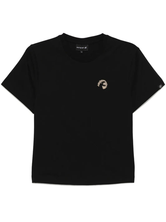Dino-Embroidered T-Shirt