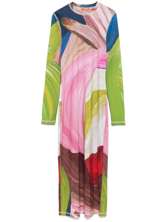 Long-Sleeve Midi Dress